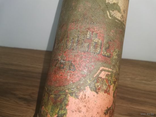 Жестяная коробка "Тубус" от конфет Монпансье.Царский период.