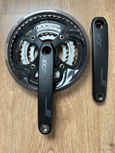Шатун SR Suntour XCR 26/36/48t 3 звезды защита велосипед