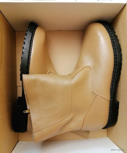 Сапоги мужск., новые, "нулевые", зимн., 43 р-р. Кожа, исск.мех.