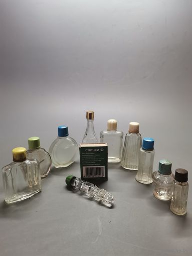 Флакончик от парфюм СССР. 10 шт. одним лотом.