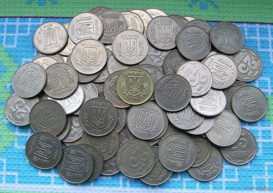 Украины 25 копеек (копiйок). Герб Украины.