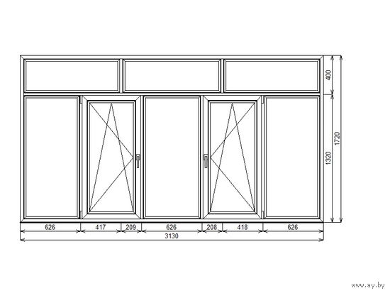 Рама высокая с поворотом / Веранда