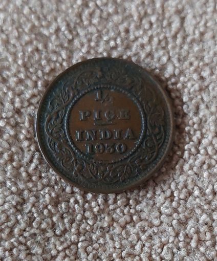 Британская Индия 1/2 пайса 1930 Георг V