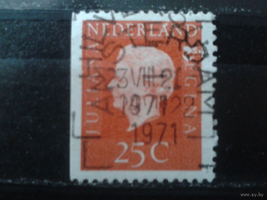 Нидерланды 1969 Королева Юлиана 25с марки из буклета