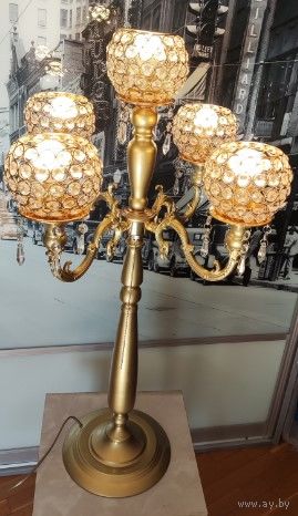 Огромный винтажный интерьерный светильник-подсвечник (лампа, торшер).