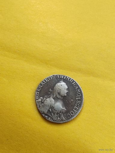 Полуполтинник 1765 года ММД-EI, Серебро. Гурт шнур влево, Класс монетка, не частая. СМОТРИТЕ ДР. МОИ ЛОТЫ. Большая распродажа!