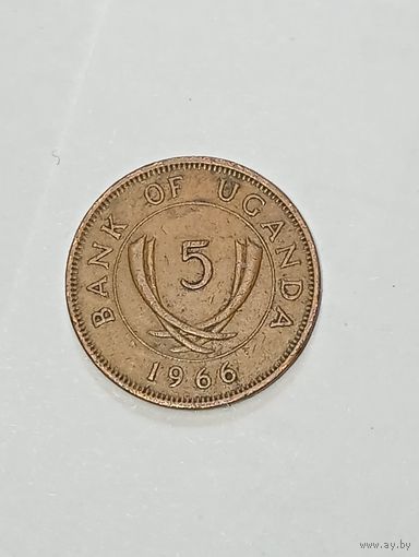 Уганда 5 центов 1966 года .