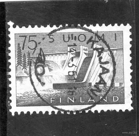 Финляндия.Ми-508. Pyhаkoski Гидроэлектростанция.Плотина.1959.