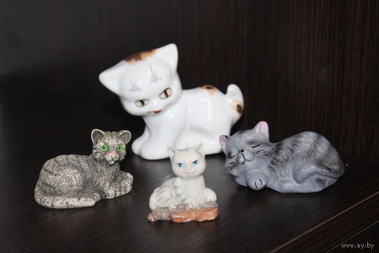 Декоративные статуэтки "Котики", 4 шт.