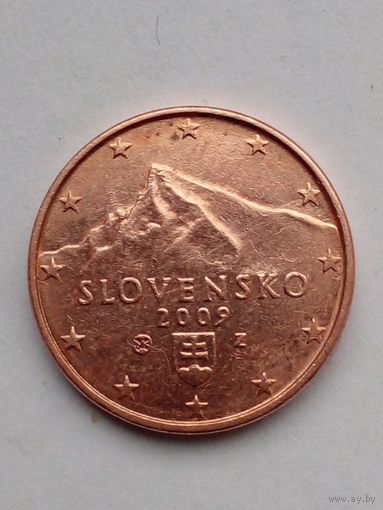 Словакия.1 евроцент 2009 г.(3)