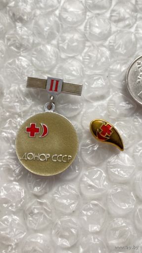Значок Донор СССР 2-ой степени