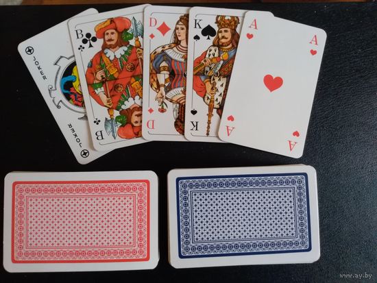 Карты игральные, 2 колоды.