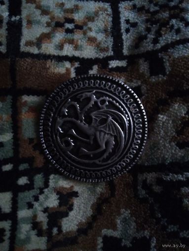 ЗНАЧОК МОНЕТА ИГРА ПРЕСТОЛОВ