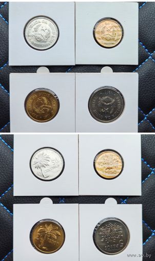 Распродажа !!! Гвинея-Биссау 4 монеты (50 центов, 1, 2.5, 5 песо) 1977 г. UNC
