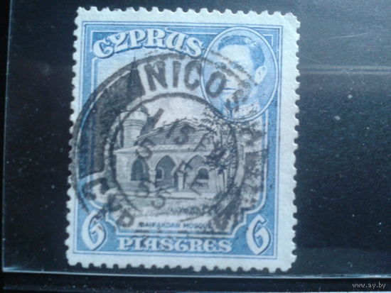 Кипр 1938 Король Георг 6, архитектура  6 пиастров