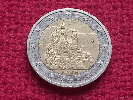 2 евро 2012 г. Германия. Бавария G.