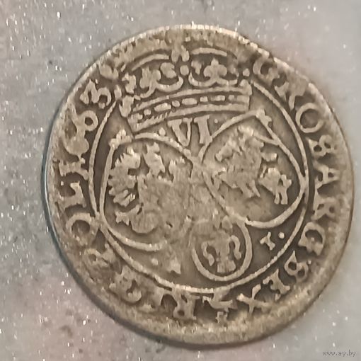 6 грошей 1663 A T