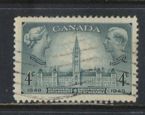 GB Доминион Канада 1948 100 летие самоуправления Королевская пара Парламент Оттава #247