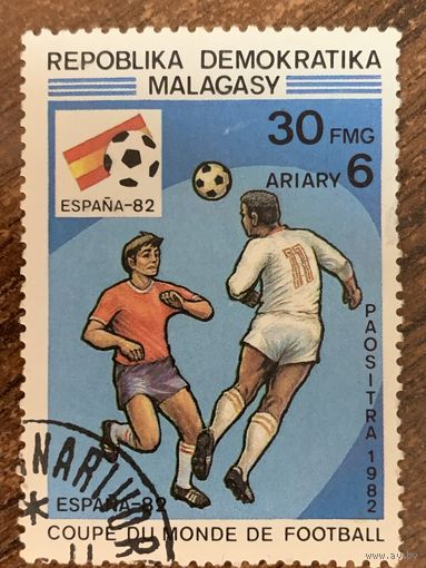 Мадагаскар 1982. Чемпионат мира по футболу Испания-82. Марка из серии
