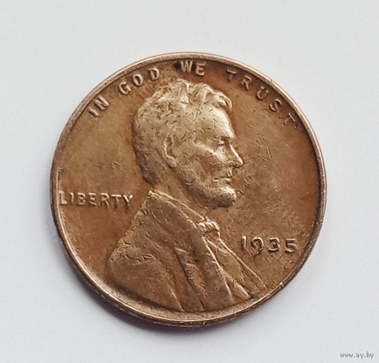 США. 1 цент 1935 год.