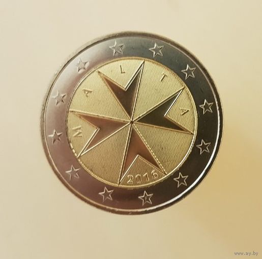 Мальта 2 евро 2016 UNC из ролла