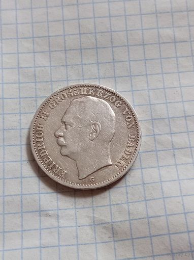 3 марки 1911 года. Баден.