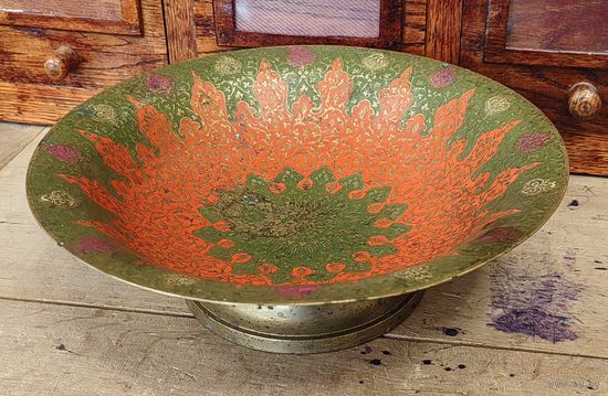 Фруктовница латунная из Индии