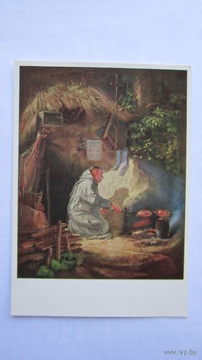 Шпицвег. Монах, Жарящий курицу. Издание Германии