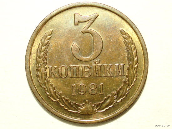 3 копейки 1981 Перепутка Ф-190 #1
