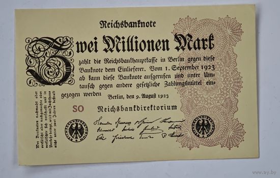 1923 год 2 000 000 марок Германия