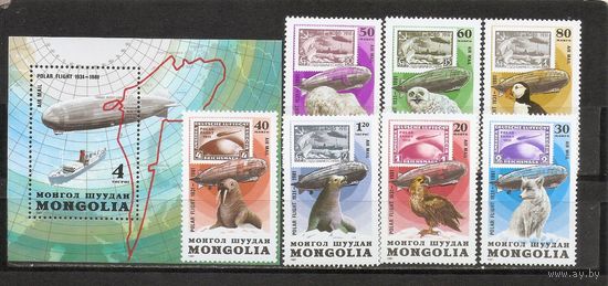 ФФ1 Монголия 1981 Дирижабли