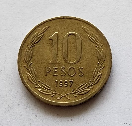 Чили 10 песо, 1997