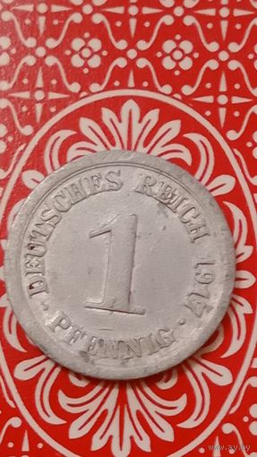 Германия 1 пфенниг 1917 А