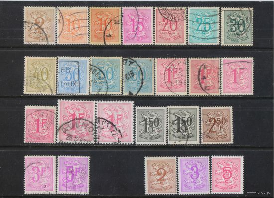 Бельгия Кор 1951-75 Герб Стандарт #888-9,891-2,897,1074,1174-7,1434,1501,1579,1603-4,1780,1808