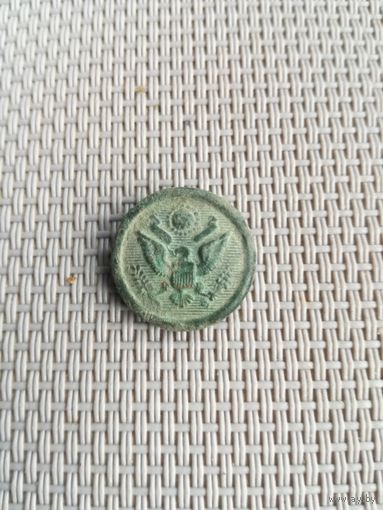 Пуговица США маленькая с рубля!