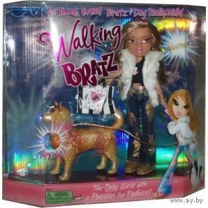 Братц/ Bratz, Жасмин с собачкой, Yasmin Walking Bratz. Жасмин и ее собака теперь действительно ходят.