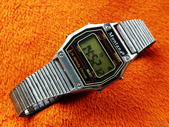 Электронные часы. Montana (Монтана), браслет в подарок. Торг есть.