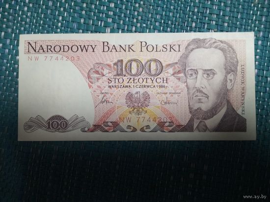 1000 злотых 1986  Польша aUNC