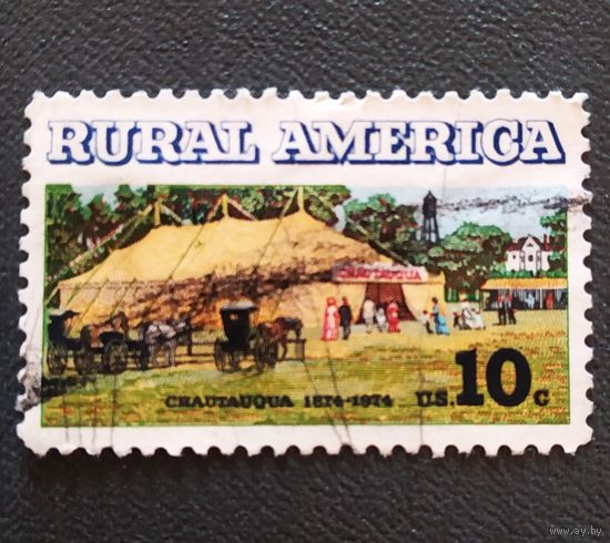 Марка США 1974 год Сельская Америка