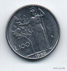 ИТАЛЬЯНСКАЯ РЕСПУБЛИКА 100 ЛИР 1992
