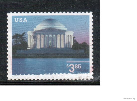 США-2002 (Мих.3624) , гаш. , Мемориал Джефферсона, Архитектура (одиночка),(1)