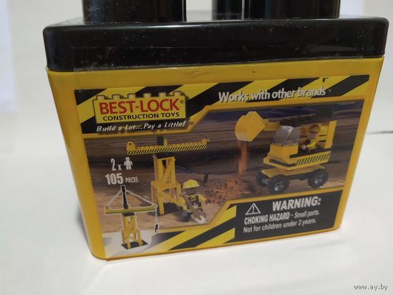 Конструктор Бест Лок(Best- Lock) в пластиковом контейнере для мальчиков одним лотом(2 единицы)