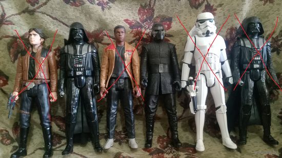 2 фирменные фигуры Hasbro из киноэпопеи "Звёздные войны" Darth Vader (Дарт Вейдер) и Black Series