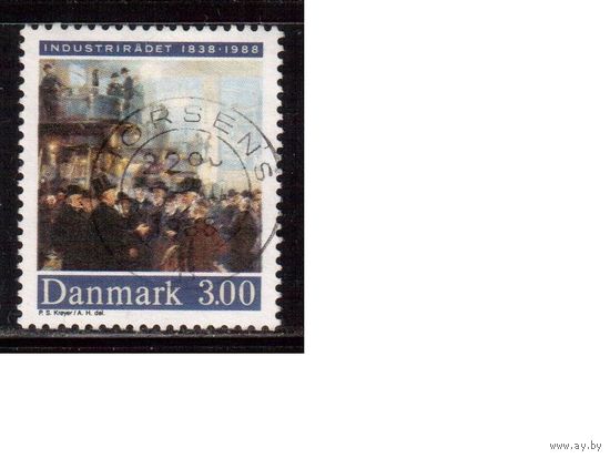 Дания-1988, (Мих.924) гаш., Искусство, Живопись,