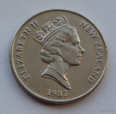 Новая Зеландия 10 центов. 1987 г.