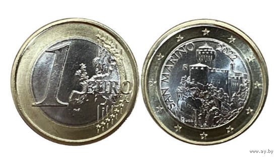 Сан-Марино 1 евро 2019 года. Крепость. Коллекционная монета в качестве UNC-Proof!