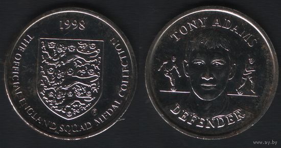 Official England Squad. Defender. Tony Adams -- 1998 - The Official England Squad Medal Collection (f2