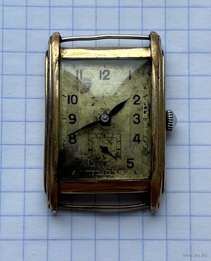 Позолоченные часы Junghans. Не рабочие, маятник цел.