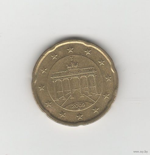 20 евроцентов Германия (ФРГ) 2009 G Лот 8485