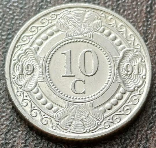 Нидерландские Антильские острова 10 центов, 1991    ( 1-1-4 )